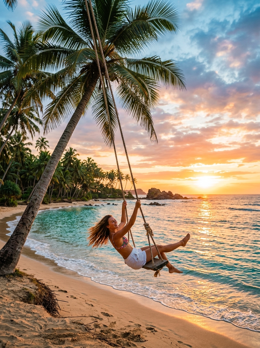 Sri Lanka Coastline Sunset